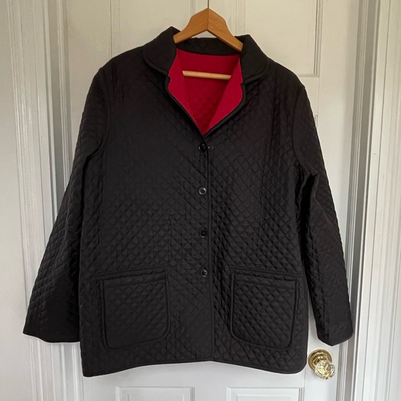 XL black/ red reversible coat - Picture 5 of 8